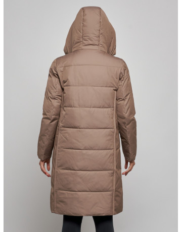 Длинный женский пуховик для зимы