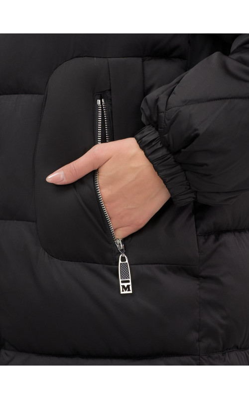 Длинный зимний пуховик премиум-класса.