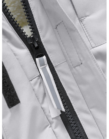 Детская зимняя парка для девочки, розовая с капюшоном, утеплённая.