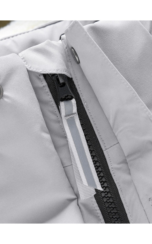 Детская зимняя парка для девочки, розовая с капюшоном, утеплённая.