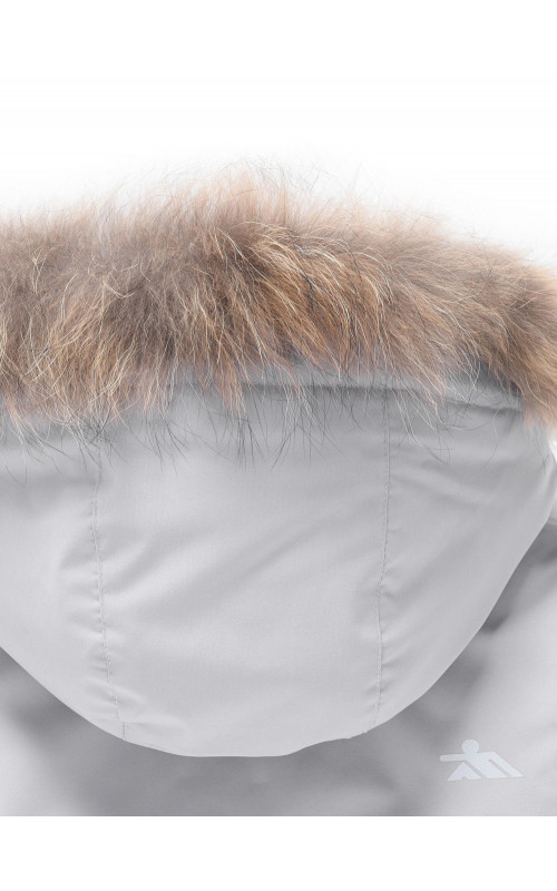 Детская зимняя парка для девочки, розовая с капюшоном, утеплённая.