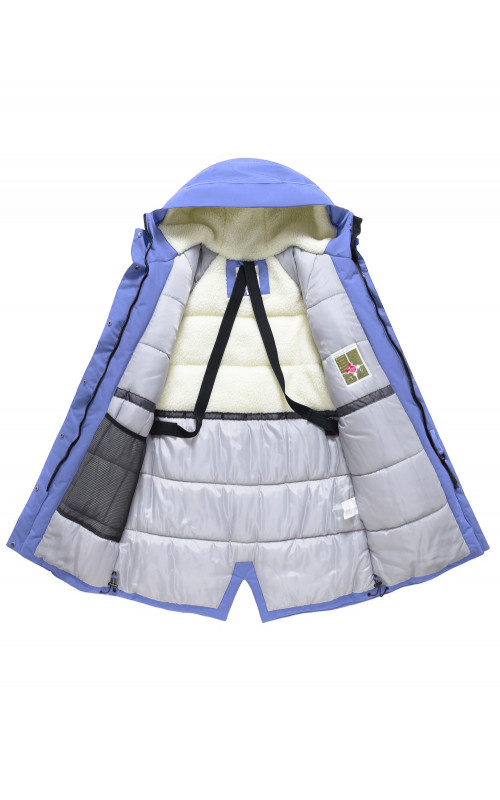 Женская зимняя парка с капюшоном для активного образа жизни.