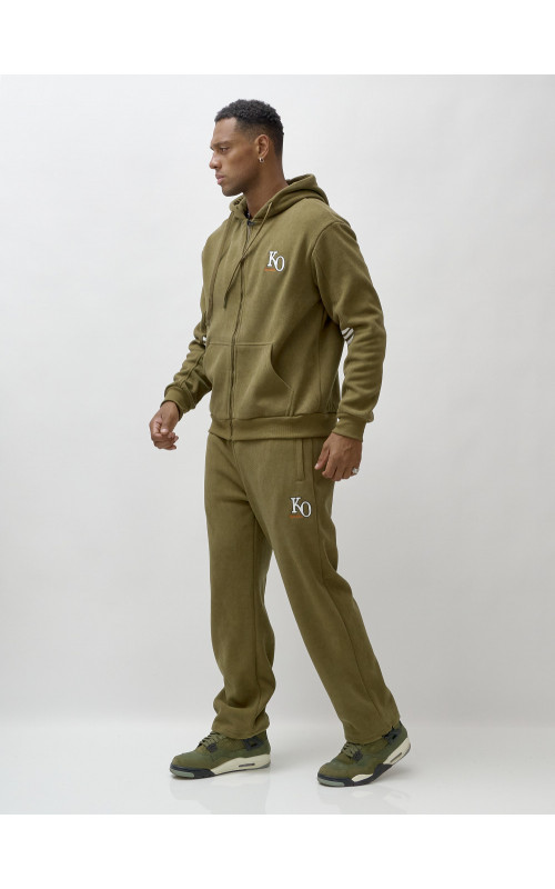 Мужской утеплённый спортивный костюм с начёсом.