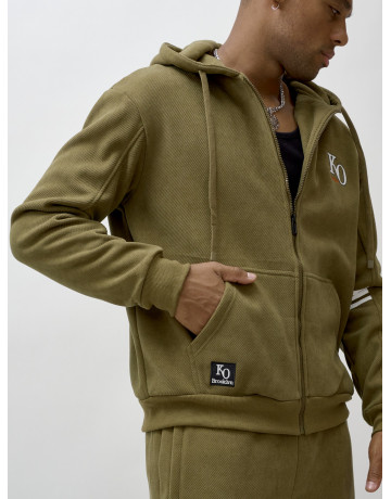 Мужской утеплённый спортивный костюм с начёсом.