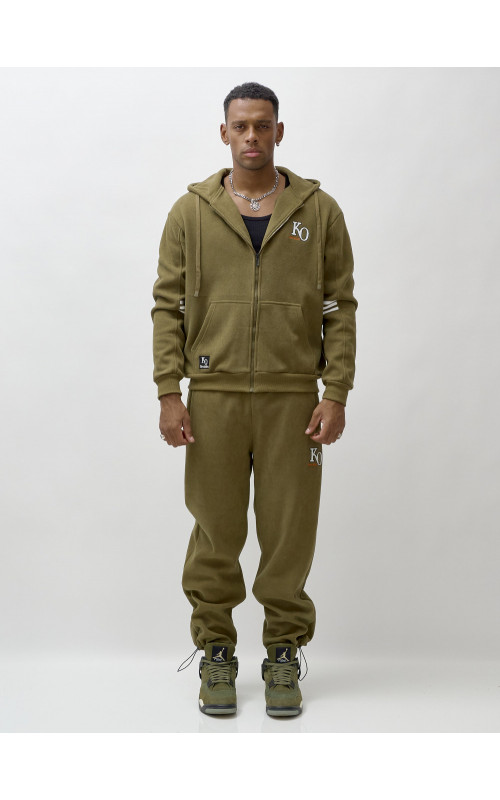 Мужской утеплённый спортивный костюм с начёсом.