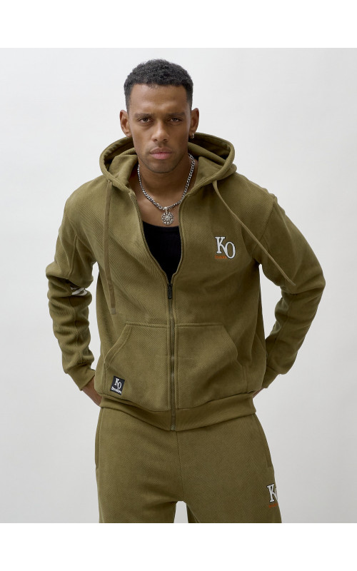 Мужской утеплённый спортивный костюм с начёсом.