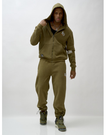 Мужской утеплённый спортивный костюм с начёсом.