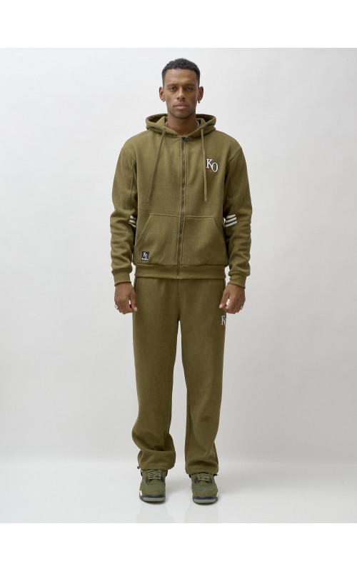 Мужской утеплённый спортивный костюм с начёсом.