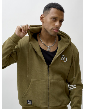 Мужской утеплённый спортивный костюм с начёсом.