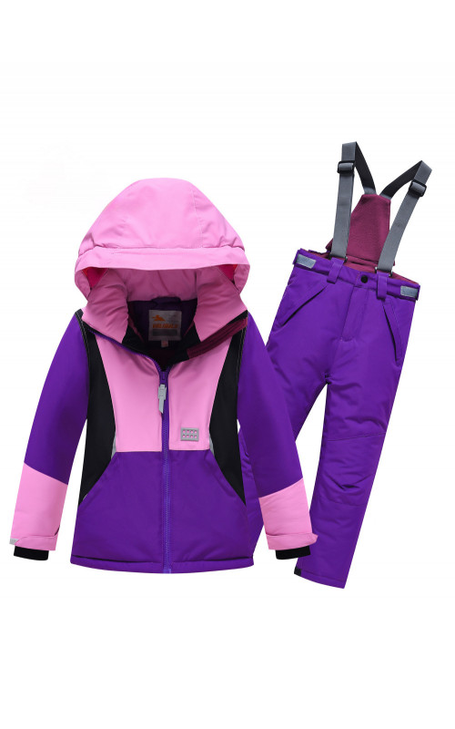 Горнолыжный зимний костюм для девочки, защита от холода и влаги.