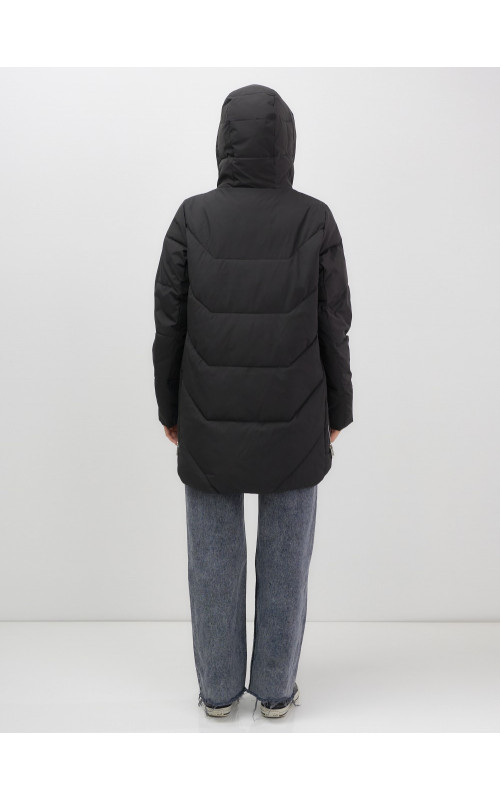 Женская утеплённая куртка с капюшоном для осени и зимы, свободный покрой.