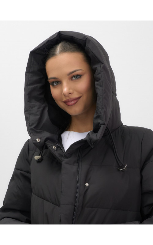 Женская утеплённая куртка с капюшоном для осени и зимы, свободный покрой.