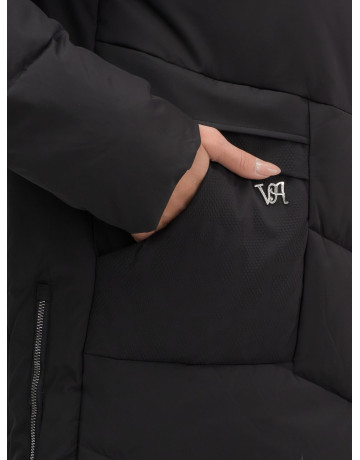 Женская утеплённая куртка с капюшоном для осени и зимы, свободный покрой.