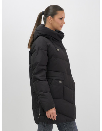 Женская утеплённая куртка с капюшоном для осени и зимы, свободный покрой.