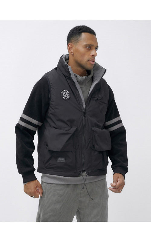 Мужская утеплённая жилетка для активного отдыха и повседневной носки.