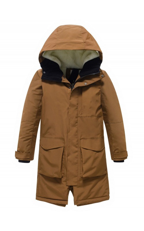 Зимняя парка для мальчика-подростка. Тёплая и практичная модель свободного кроя