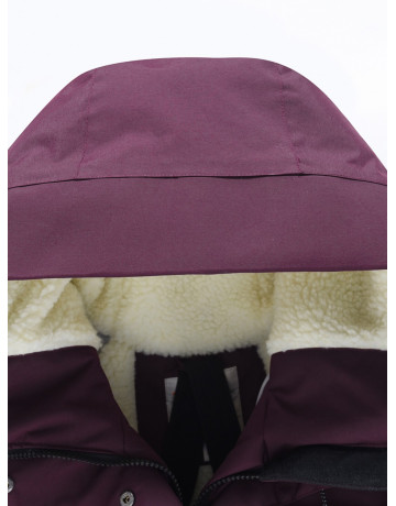 Женская зимняя парка с капюшоном для активного образа жизни.