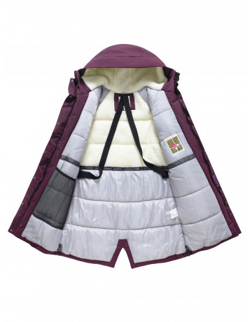 Женская зимняя парка с капюшоном для активного образа жизни.