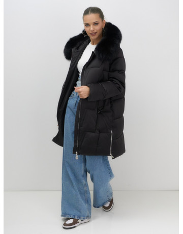 Длинный зимний пуховик премиум-класса.