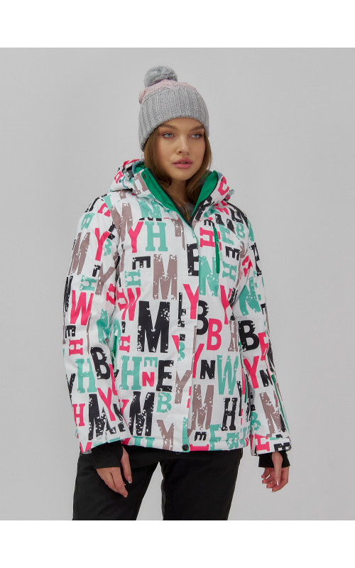 Женская горнолыжная куртка, цвет белый