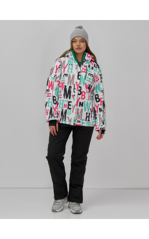 Женская горнолыжная куртка, цвет белый