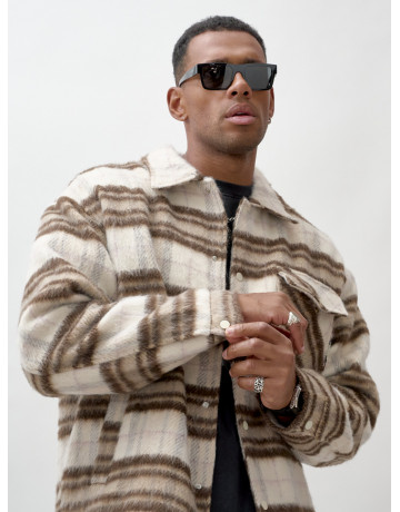 Ворсистая шерстяная рубашка для активного образа жизни