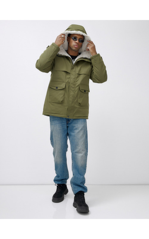 Мужская зимняя парка для активного отдыха.