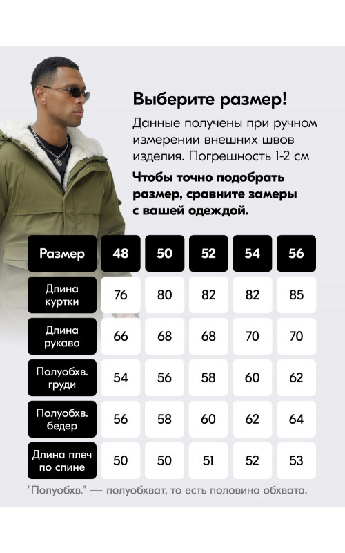 Мужская зимняя парка для активного отдыха.