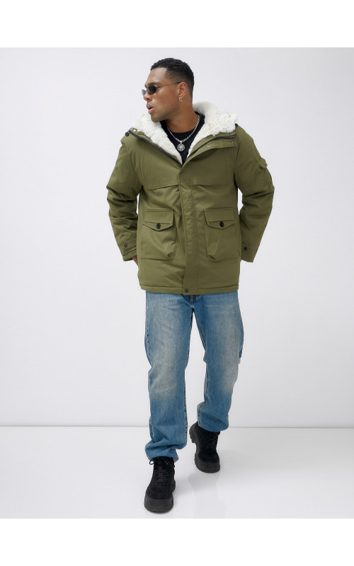 Мужская зимняя парка для активного отдыха.