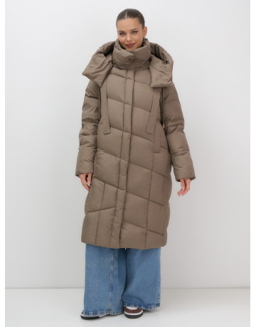 Тёплый женский пуховик с капюшоном для зимы