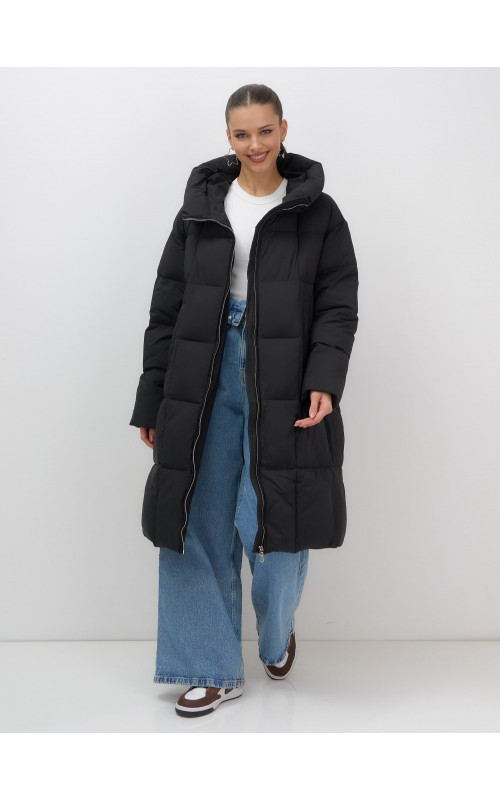 Длинный зимний пуховик для женщин