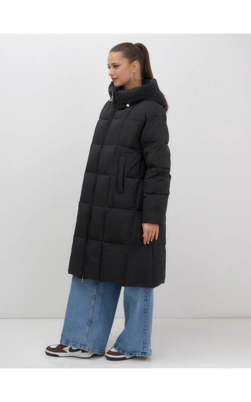 Длинный зимний пуховик для женщин