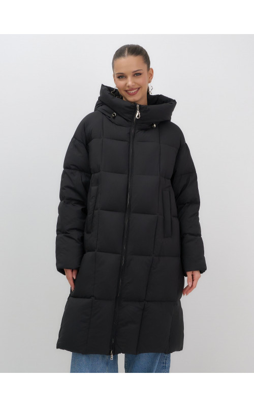 Длинный зимний пуховик для женщин