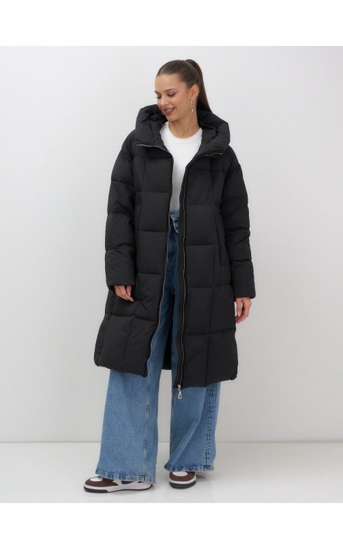 Длинный зимний пуховик для женщин