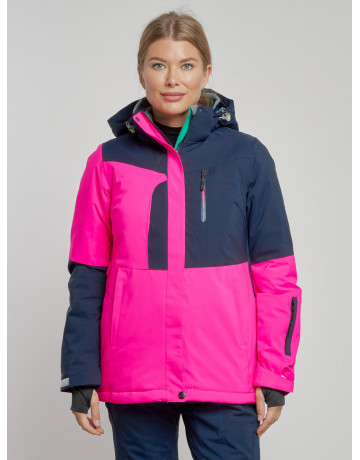 Женская розовая зимняя горнолыжная куртка