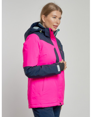 Женская розовая зимняя горнолыжная куртка