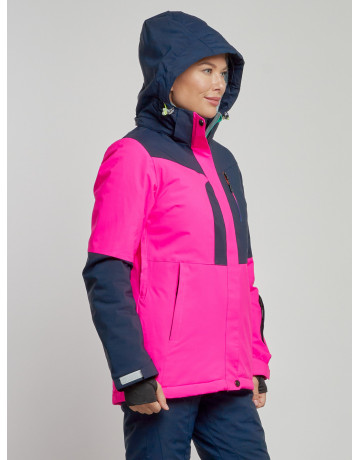 Женская розовая зимняя горнолыжная куртка