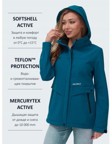 Женская ветровка с капюшоном для активного отдыха