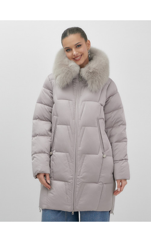 Длинный зимний пуховик премиум-класса.