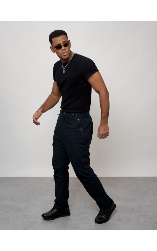 Туристические брюки с флисовой подкладкой Мужские тёмно-синего цвета