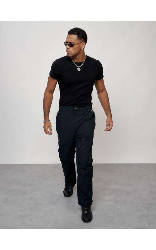 Туристические брюки с флисовой подкладкой Мужские тёмно-синего цвета