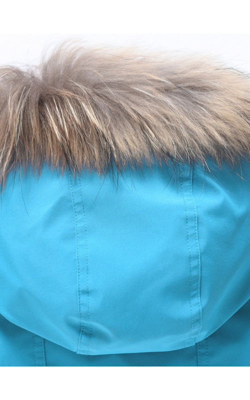 Зимняя парка с мехом енота для мальчика-подростка