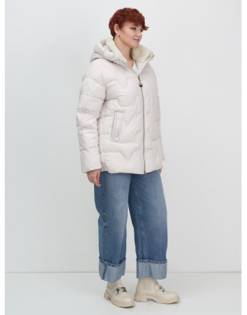 Зимний пуховик с искусственной овчиной для женщин: стиль и тепло