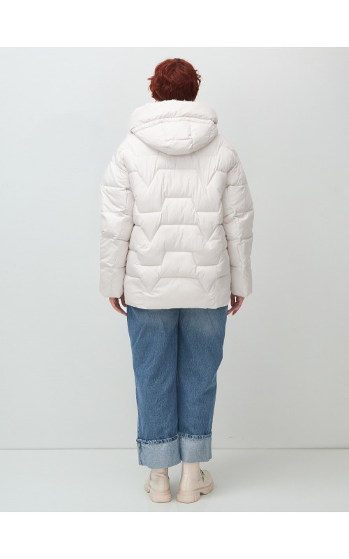 Зимний пуховик с искусственной овчиной для женщин: стиль и тепло