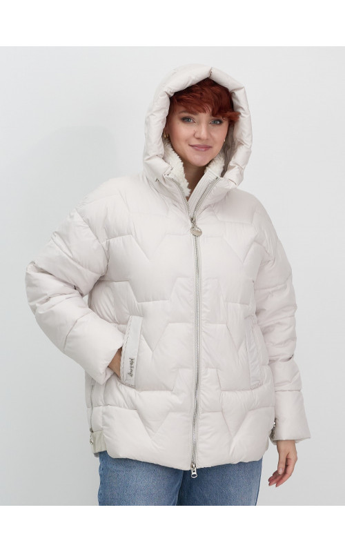 Зимний пуховик с искусственной овчиной для женщин: стиль и тепло