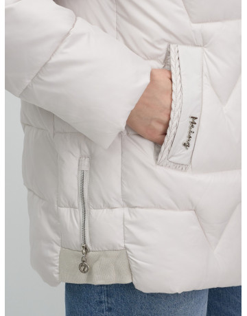 Зимний пуховик с искусственной овчиной для женщин: стиль и тепло