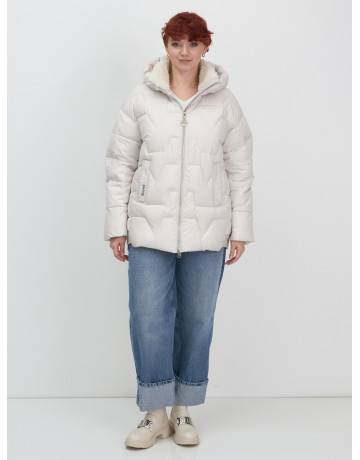 Зимний пуховик с искусственной овчиной для женщин: стиль и тепло