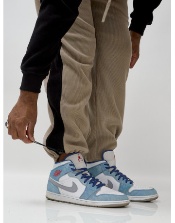 Мужской утеплённый спортивный костюм с начёсом для осени