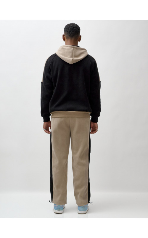 Мужской утеплённый спортивный костюм с начёсом для осени