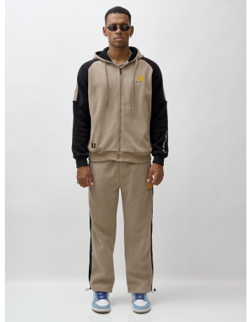 Мужской утеплённый спортивный костюм с начёсом для осени